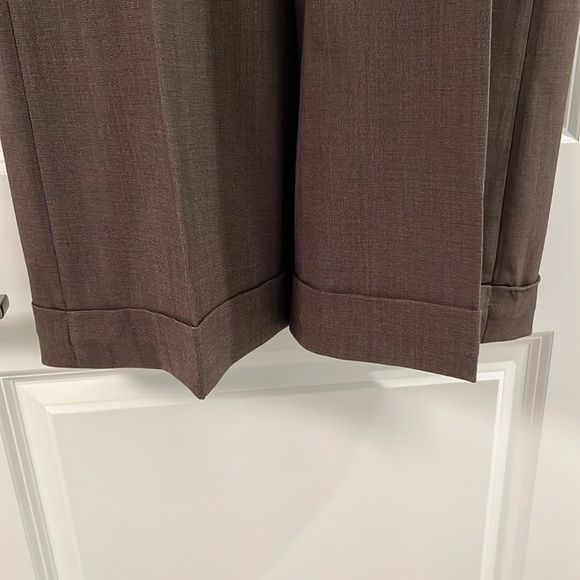 REITMANS brown wide leg cuffed dress pants - Picture 2 of 6